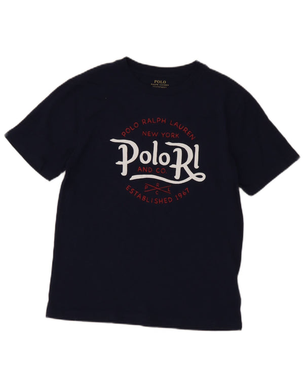 Camiseta Polo Ralph Lauren Meninos Graphic Top 10-11 Anos Médio Azul Marinho