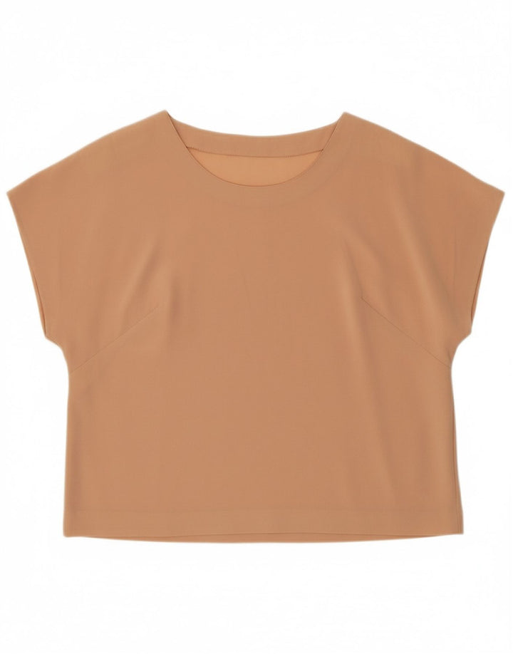 Blusa feminina VINTAGE UK 16 grande bege