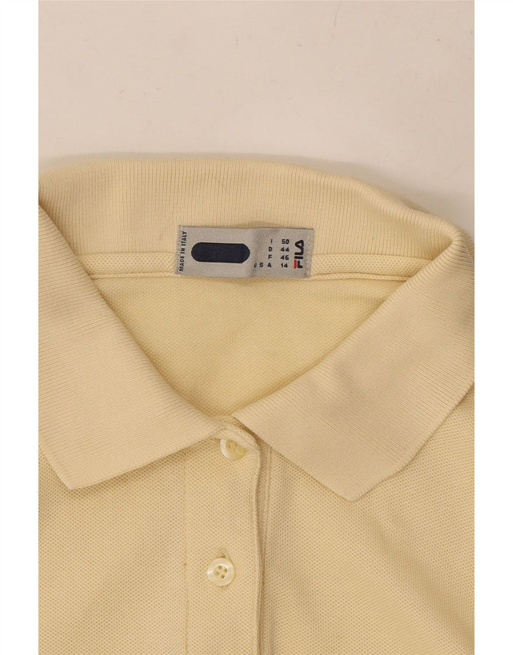 Camisa polo feminina FILA IT 50 XL amarelo