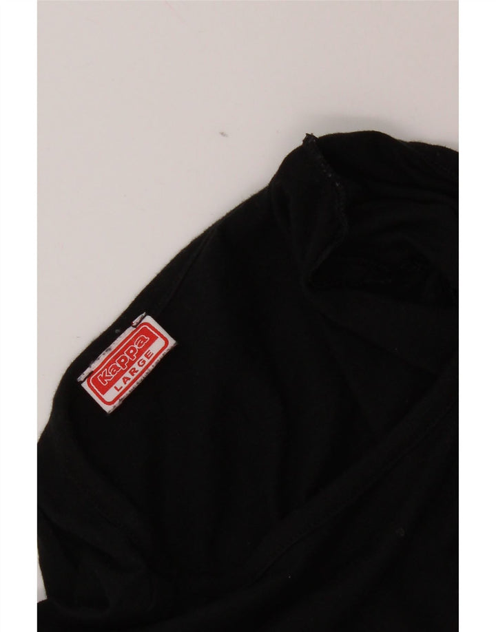 Camiseta gráfica masculina Kappa Top grande preto