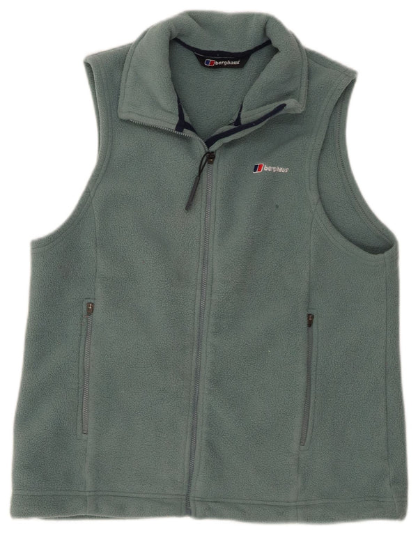 Colete de lã feminino Berghaus UK 12 poliéster azul médio