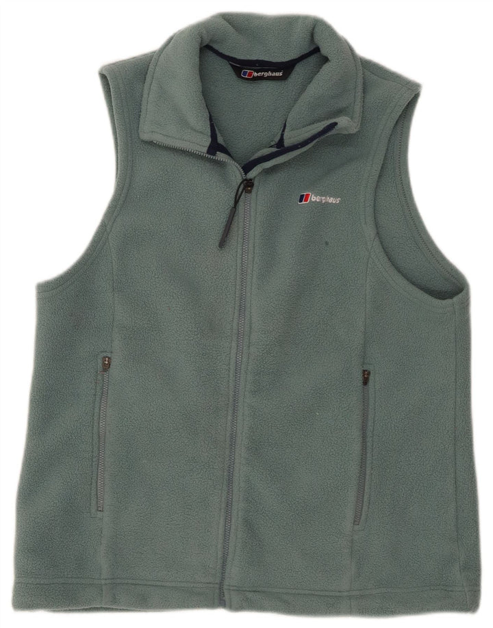 Colete de lã feminino Berghaus UK 12 poliéster azul médio