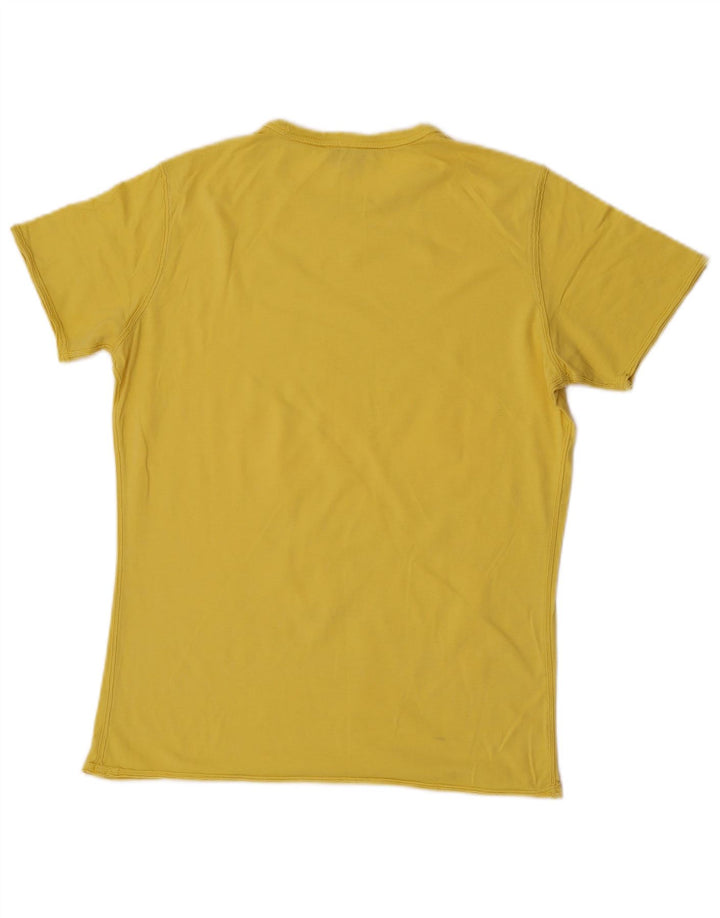 Diesel Camiseta masculina gráfica Top pequeno amarelo