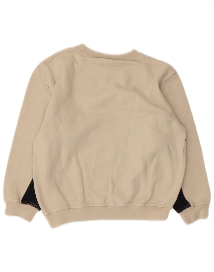 Reebok Meninos Graphic Sweatshirt Jumper 10-11 Anos Médio Bege Colourblock