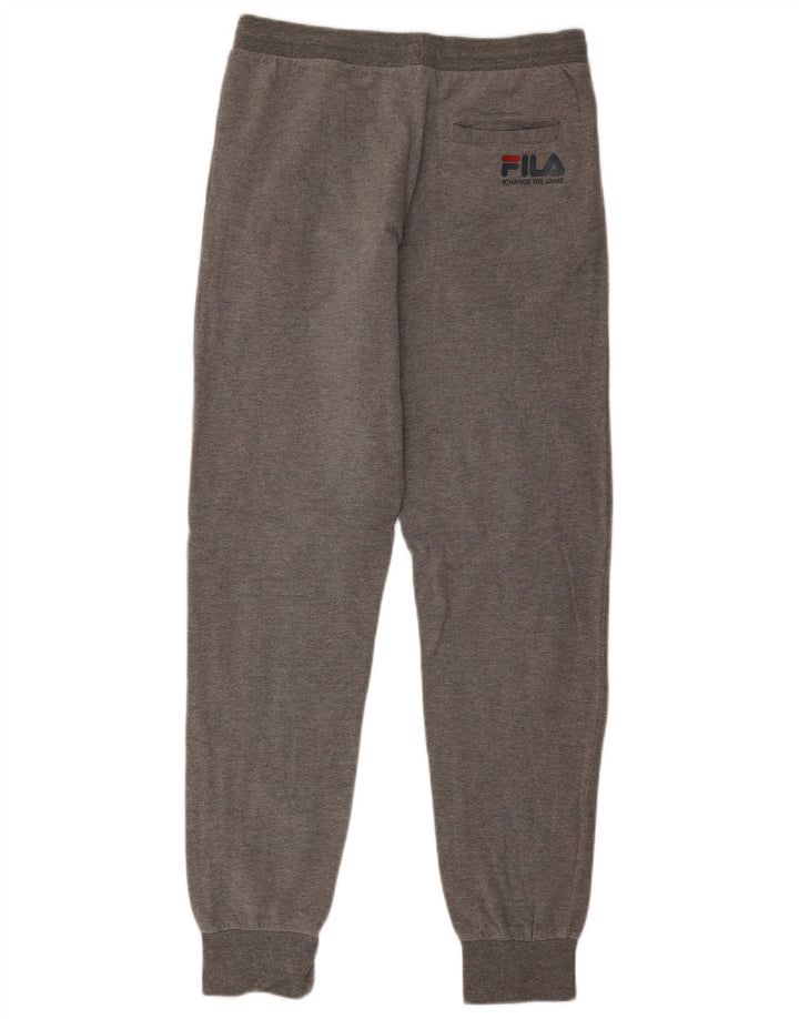 Fila Mens Graphic Tracksuit Calças Joggers Médio Algodão Cinza