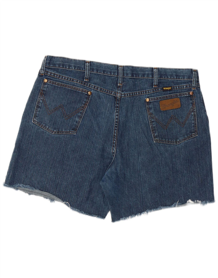 Shorts jeans masculino Wrangler W36 grande algodão azul