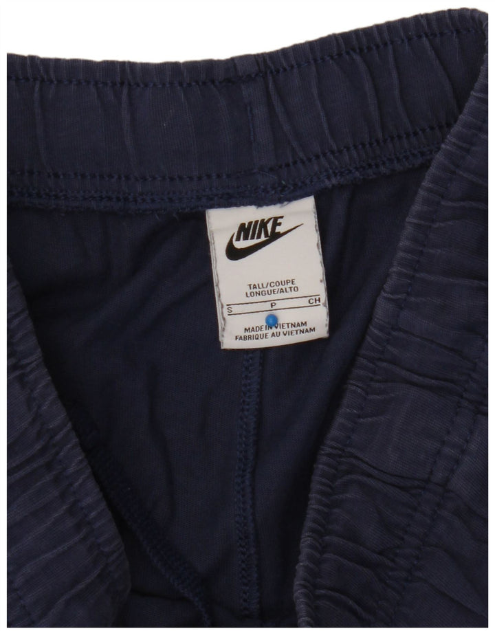 Shorts esportivos masculinos NIKE pequenos algodão azul marinho