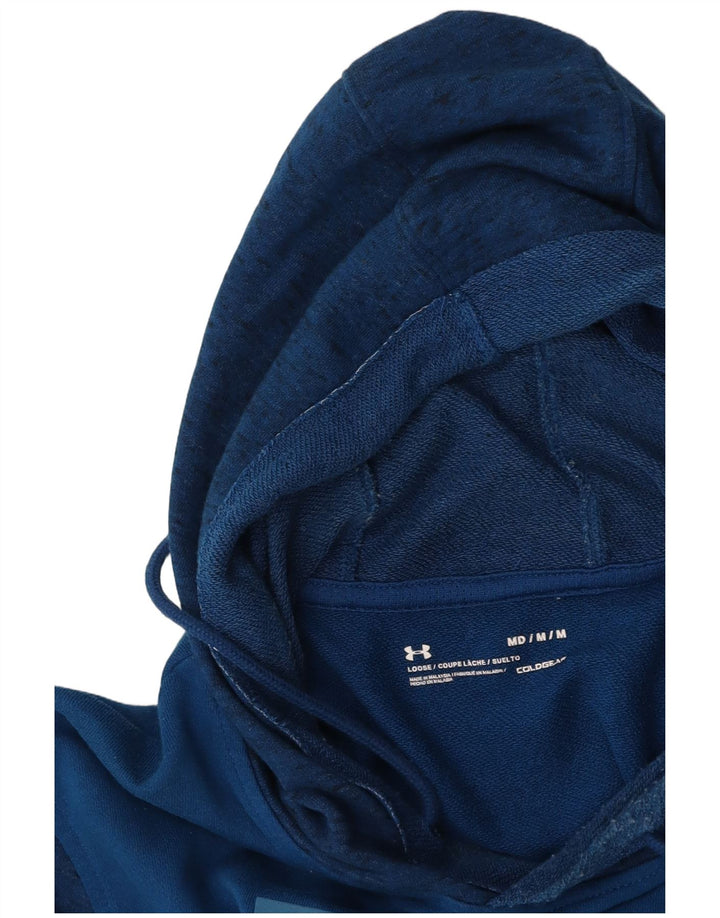 UNDER ARMOUR Masculino Cold Gear Graphic moletom com capuz médio azul manchado