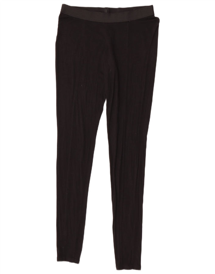 Leggings femininos Benetton UK 14 viscose preta média