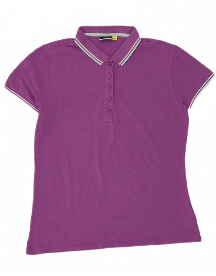 Camisa polo feminina DIADORA UK 20 2XL algodão roxo