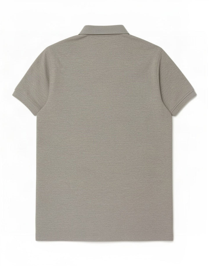 Camisa polo masculina Tommy Hilfiger Slim Fit cinza médio bloco colorido