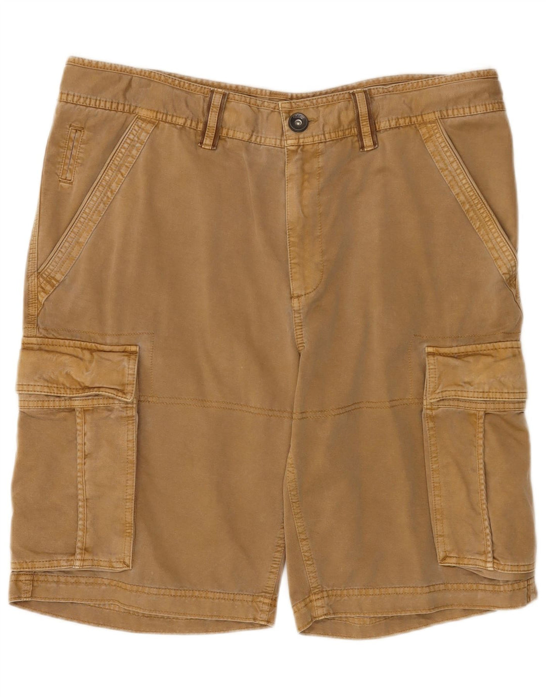 Crew Clothing Mens Cargo Shorts W38 XL Algodão Marrom