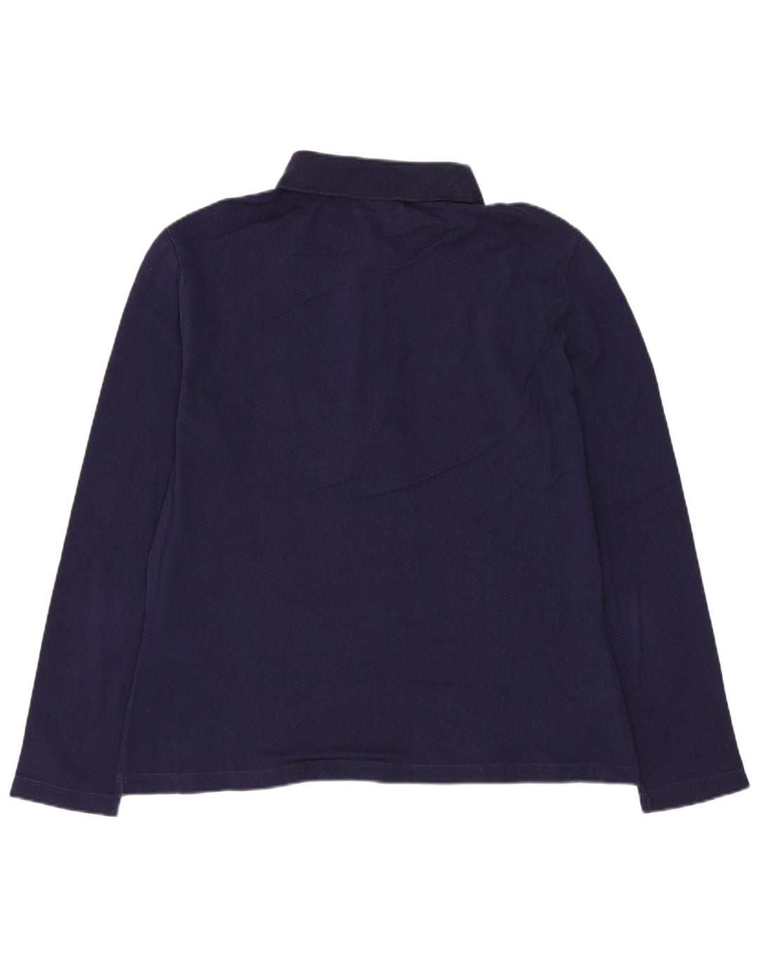 Lacoste camisa polo feminina de manga comprida slim fit tamanho 44 grande azul marinho