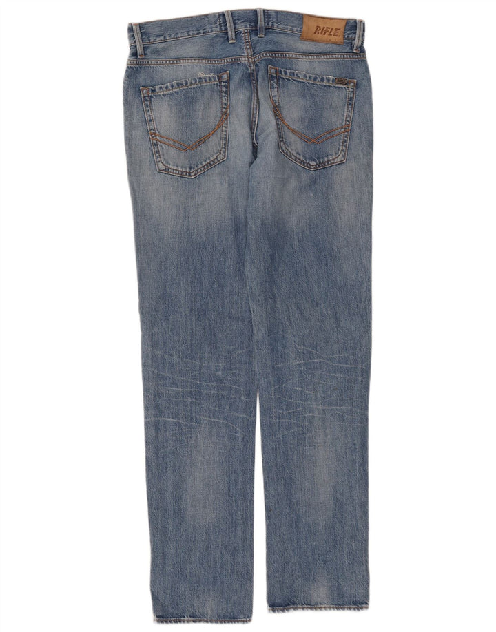 RIFLE Calça jeans reta masculina W31 L33 algodão azul