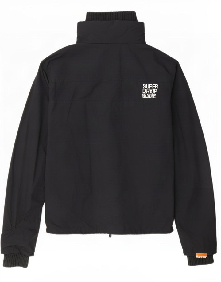 Jaqueta de chuva feminina Superdry UK 14 médio preto