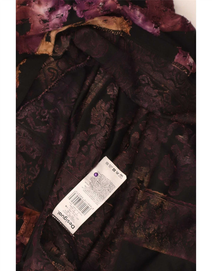 Vestido maxi feminino sem mangas Desigual Reino Unido 8 pequenos retalhos multicoloridos