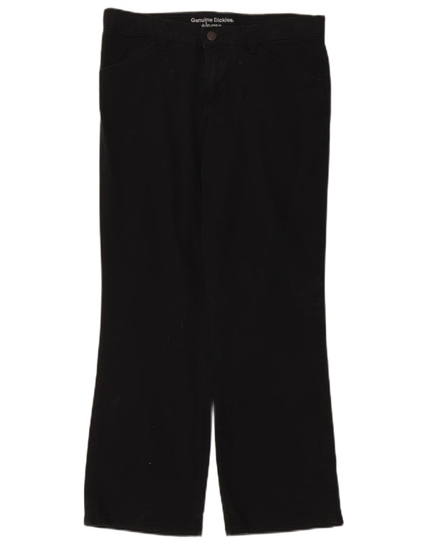 Calça feminina casual Dickies Petite Relaxed Fit EUA 4 pequena W30 L28 preta