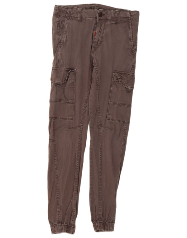 Calças cargo Jack & Jones Boys Joggers 15-16 anos W28 L28 algodão cinza