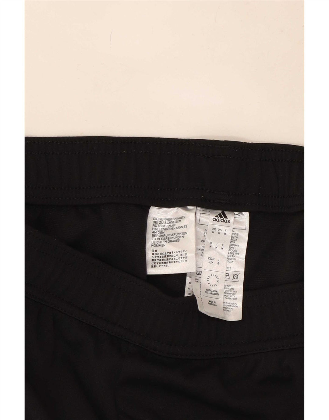 Calça de treino masculina Adidas Aeroready médio preto colorblock poliéster