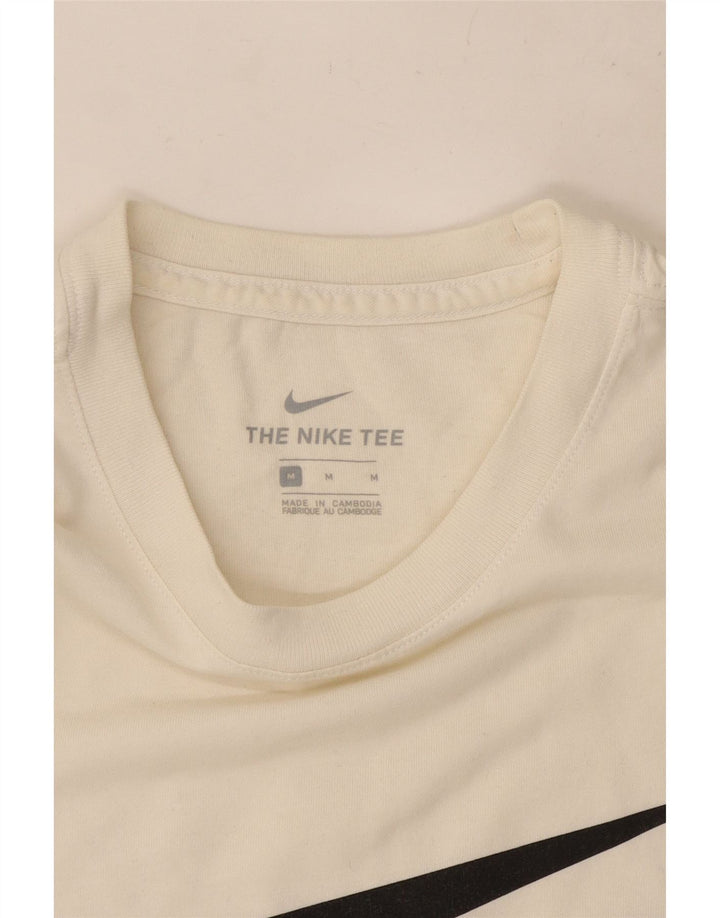 Camiseta Nike masculina gráfica Top médio algodão branco