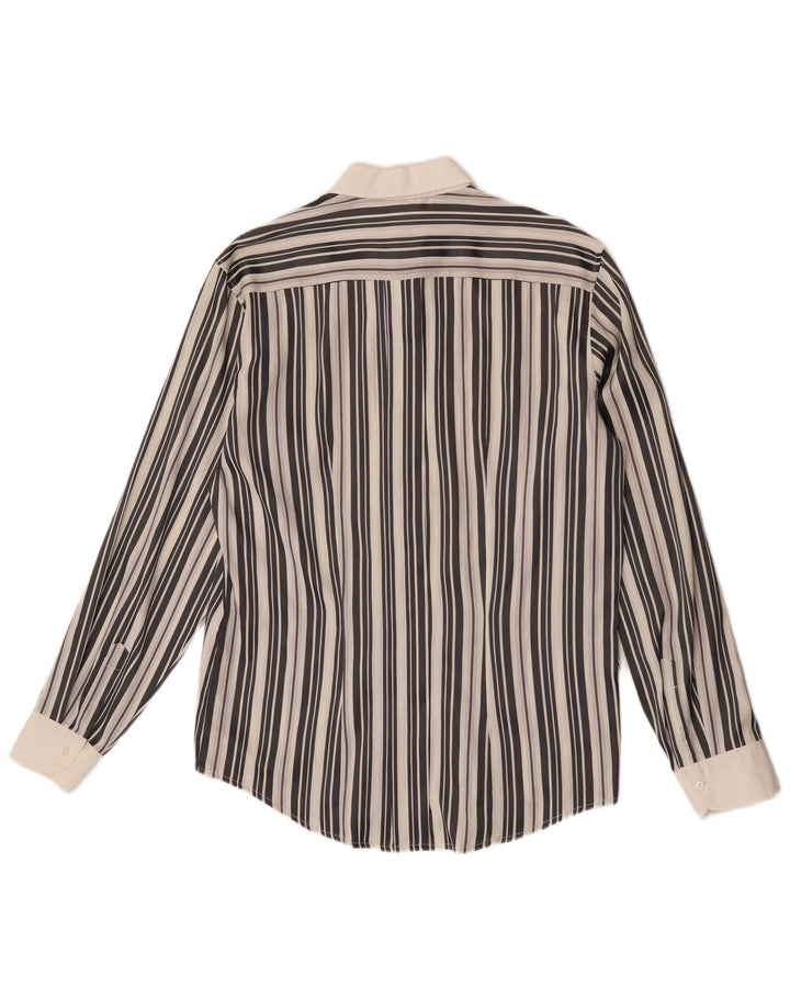 Camisa masculina Naracamicie grande poliamida listrada branca