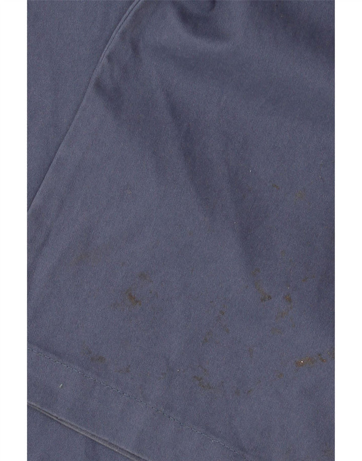 Calça chino reta masculina Marks & Spencer W38 L33 algodão azul