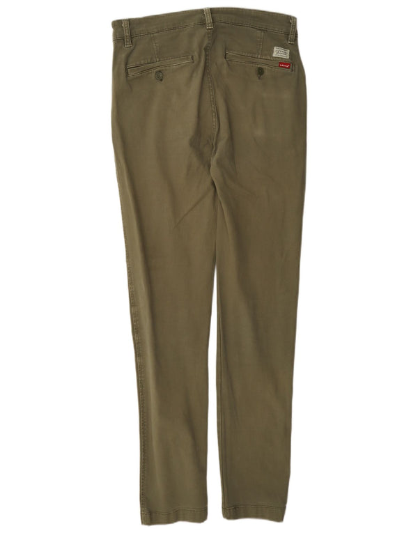 Calça Chino Masculina Slim Tapered Levi's W30 L34 Algodão Cáqui