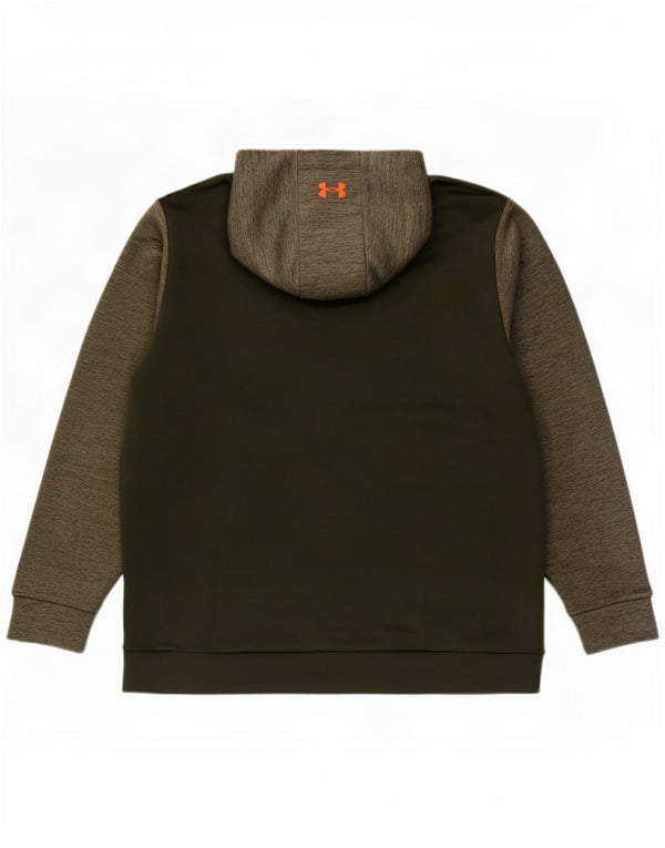 Under Armour Mens Graphic Hoodie Jumper 2XL cáqui salpicado