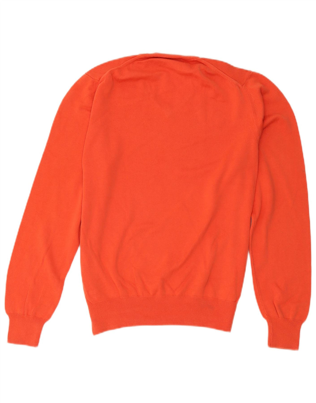 Zara Suéter masculino com gola V e algodão vermelho médio