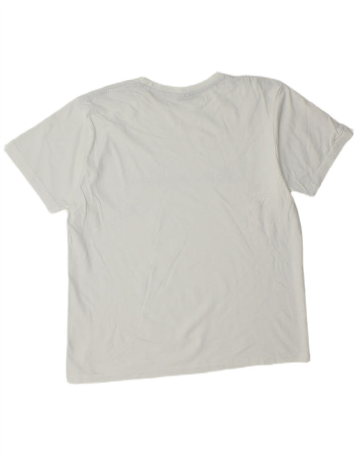 Camiseta masculina estampada Champion grande branca