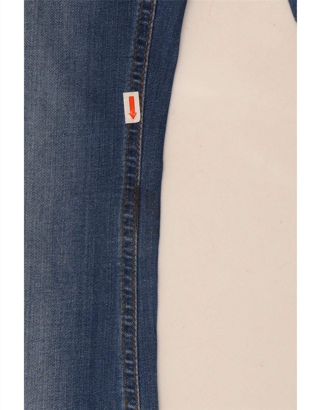 ZARA Jeans feminino queimado EU 34 2XS W24 L34 azul algodão