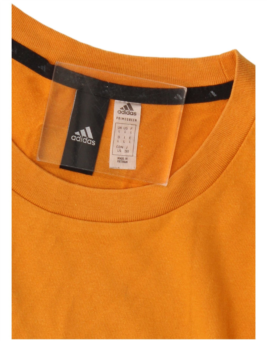 ADIDAS Mens Graphic T-Shirt Top Grande Amarelo