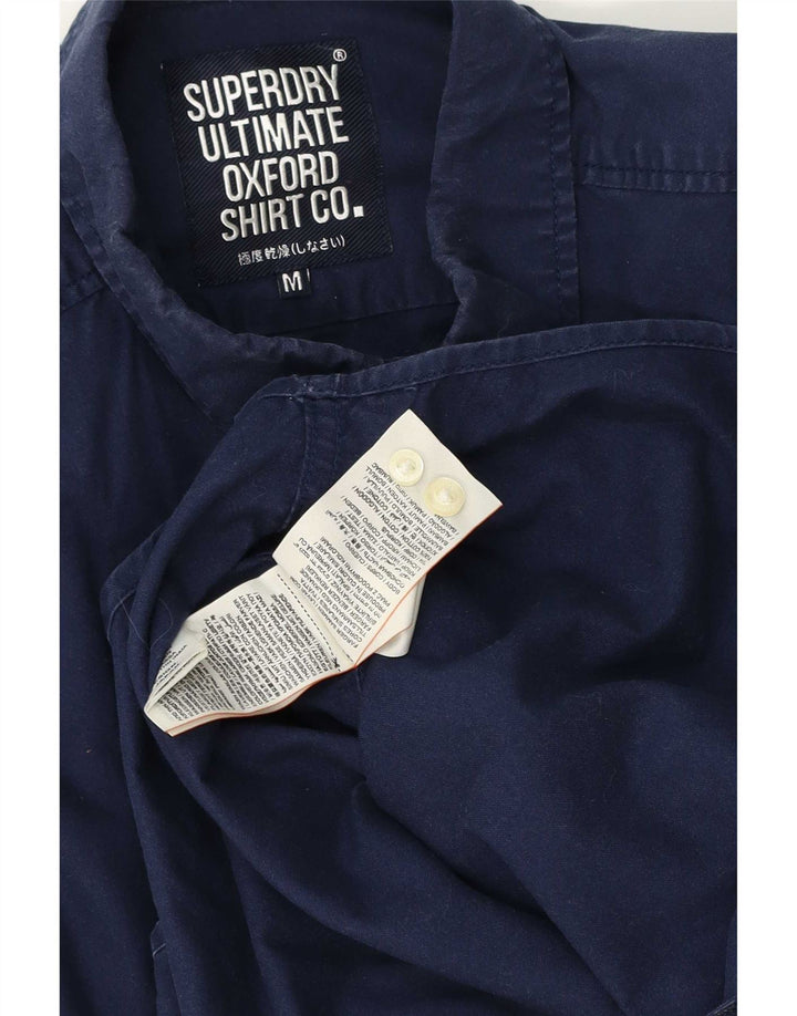 Camisa masculina Superdry algodão azul marinho médio