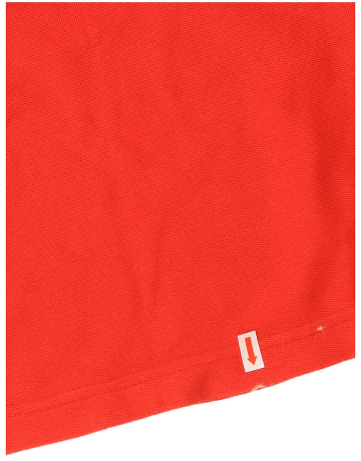 Camisa polo feminina sem mangas FILA IT 46 grande algodão vermelho