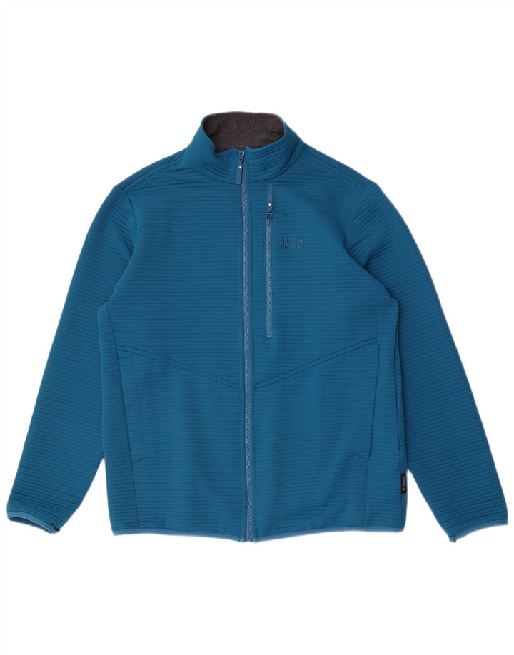 Jaqueta masculina de treino Jack Wolfskin Reino Unido 40/42 grande azul poliéster