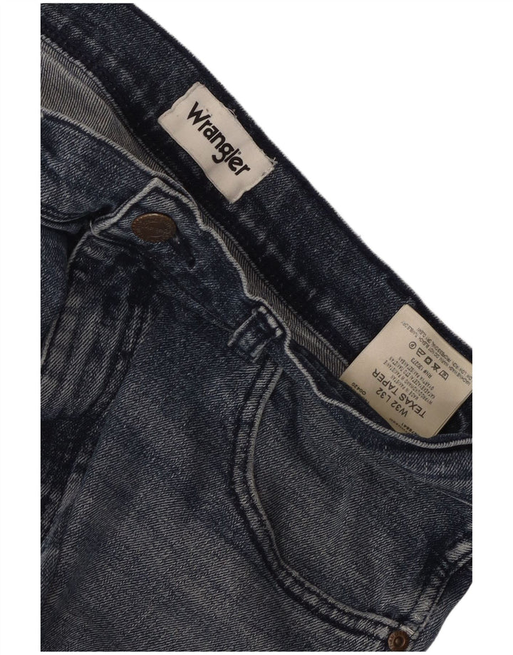 Wrangler Masculino Texas Tapered Jeans W32 L32 Azul Algodão