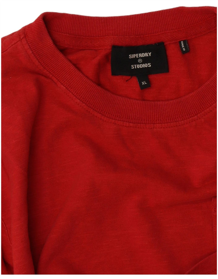Camiseta masculina Superdry Regular Fit Top XL vermelho