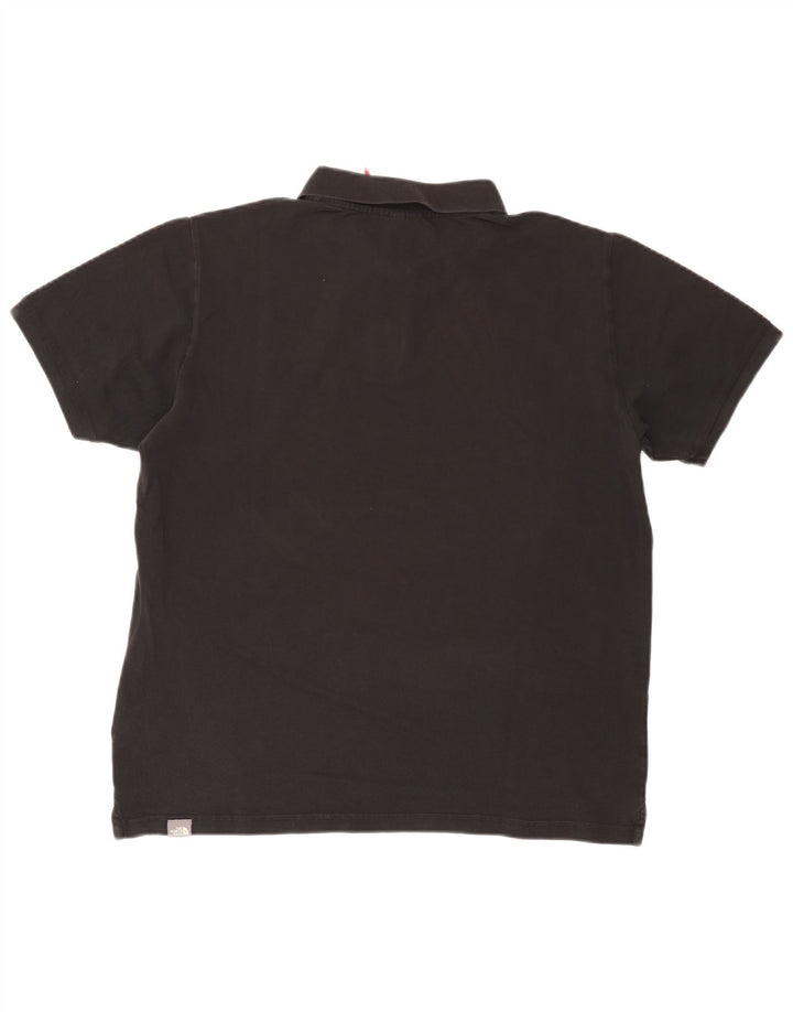 Camisa polo masculina The North Face grande algodão preto
