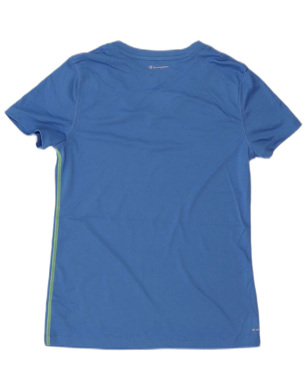 Camiseta feminina CHAMPION UK 14 poliéster azul médio