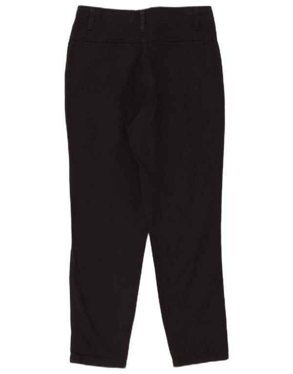 Zara Calça Chino Feminina Slim UE 36 Pequeno W26 L27 Algodão Azul Marinho