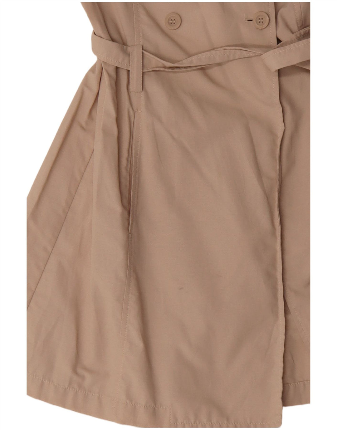 Trench Coat feminino Sisley IT 46 grande algodão bege