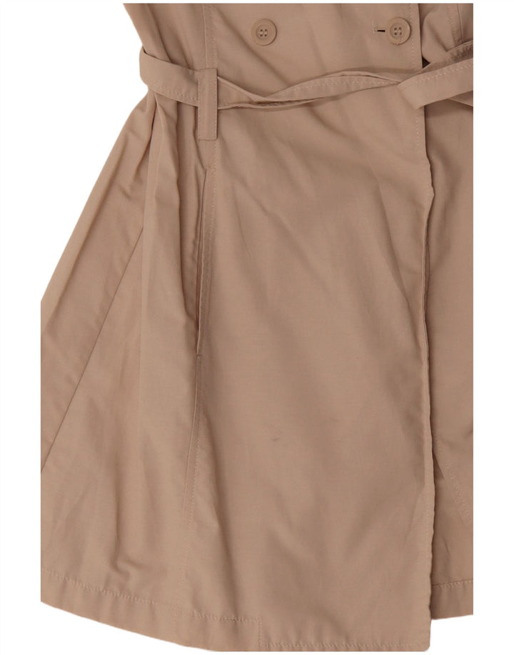 Trench Coat feminino Sisley IT 46 grande algodão bege