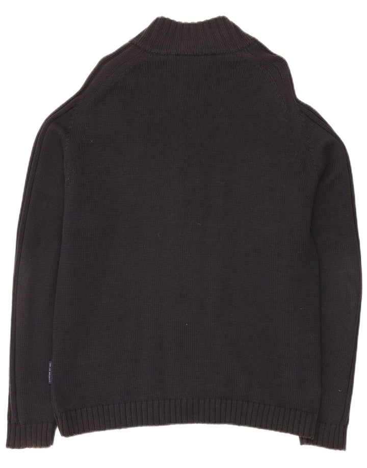 Suéter cardigã masculino COTTON REPUBLIC algodão azul marinho médio