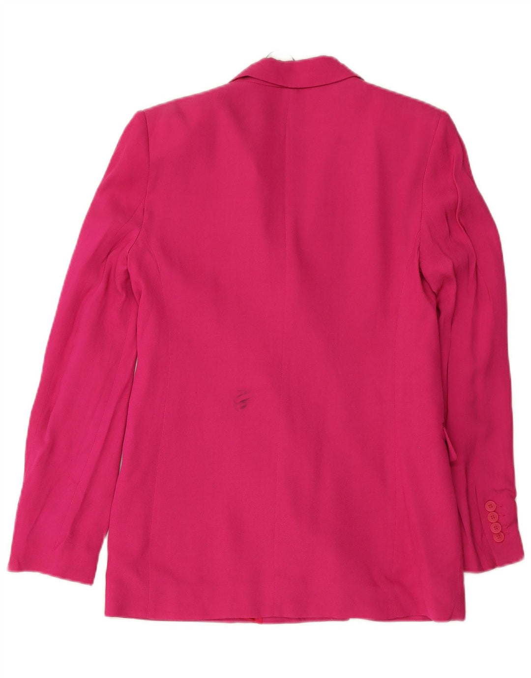 Jaqueta blazer feminina ZARA com ajuste solto e peito duplo Reino Unido 6 XS rosa viscose