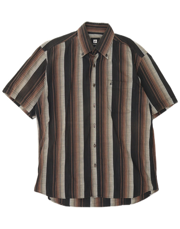 Roccobarocco Mens Shirt Size 40 15 3/4 Medium Multicoloured Striped