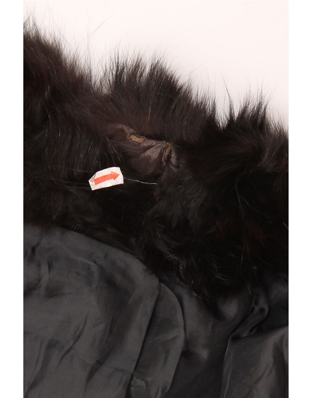 Jaqueta de couro de pele feminina vintage Reino Unido 14 médio preto