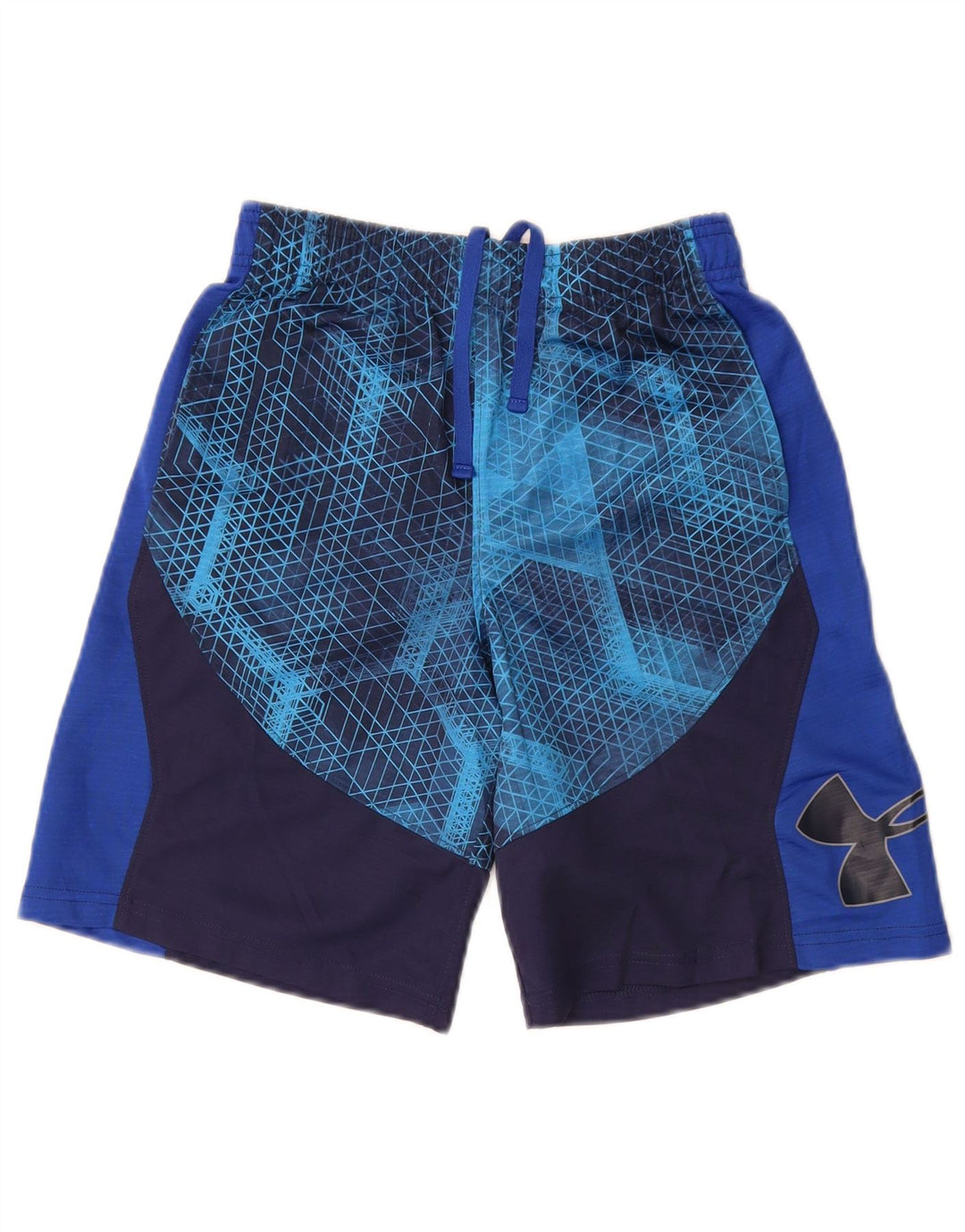 Shorts esportivos Under Armour Boys Heat Gear 9-10 anos médio azul colorblock