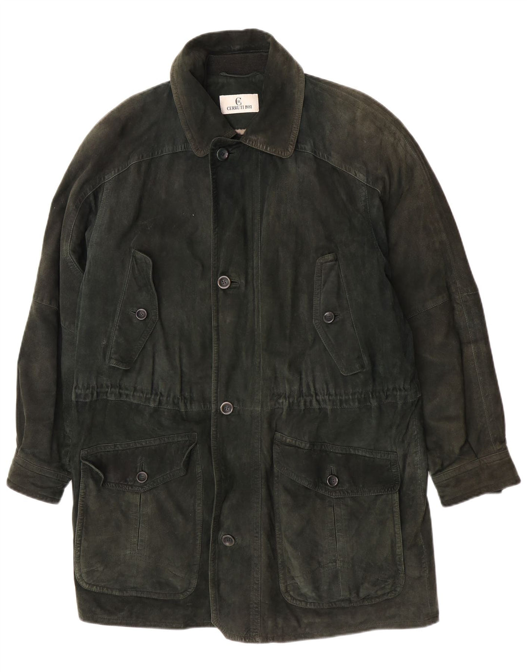 Casaco corta-vento masculino Cerruti 1881 em camurça IT 50 grande verde