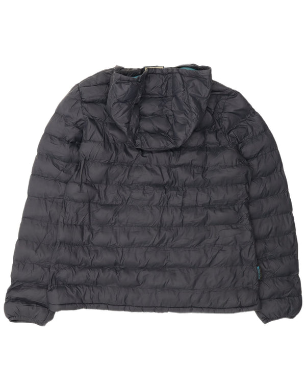 Jaqueta feminina acolchoada com capuz grande e capuz Mountain Warehouse UK 18 XL azul marinho