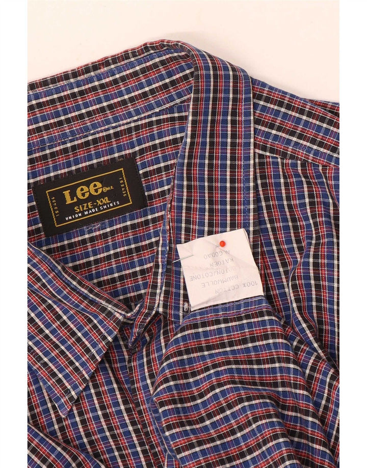 Camisa masculina Lee 2XL algodão guingão multicolorido